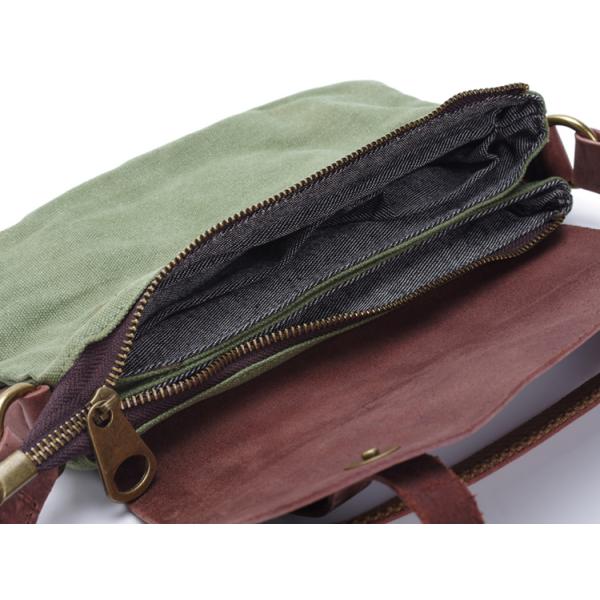 Vintage Style Leather and Canvas Bags Satchels Mens Canvas Bags