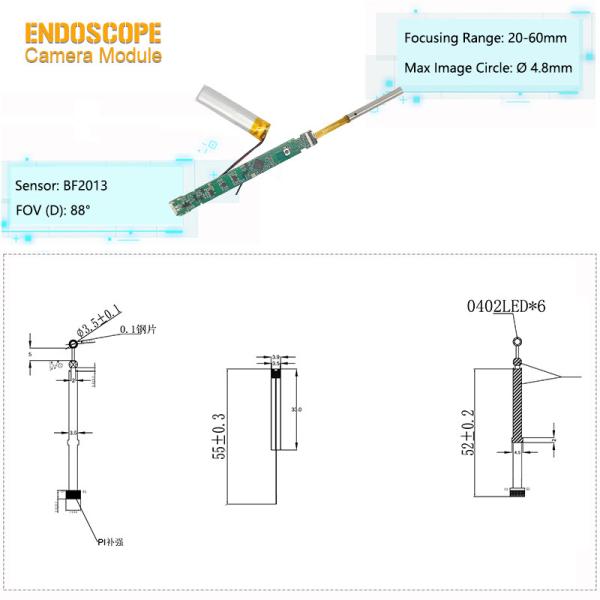 Best bF2013 DVP interface endoscope WIFI Borescope Camera Module