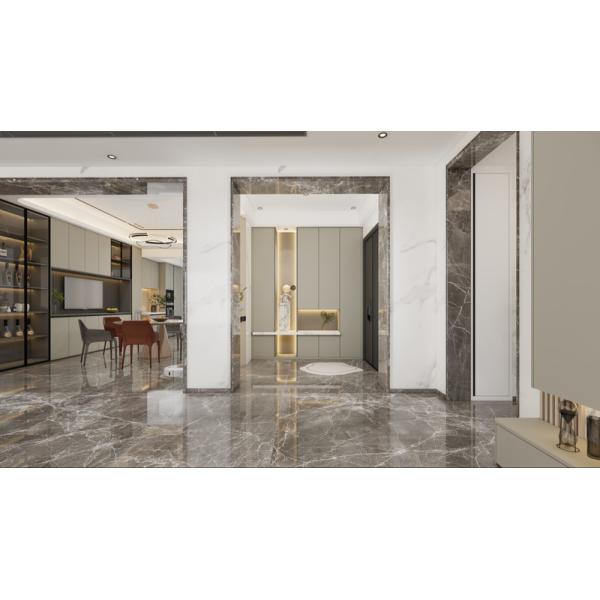 Mint Green Stainless Steel Entryway Storage Cabinet With Central Display Space