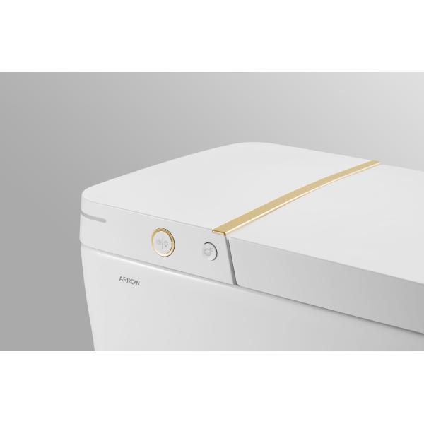 Knob Control Ceramic Modern Smart Toilet , Siphonic jet Intelligent Toilet Bowl