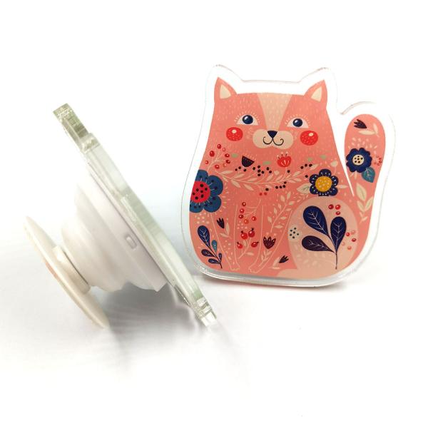 Collapsible Anime Phone Grip And Stand , Acrylic Pop Grip Phone Holder