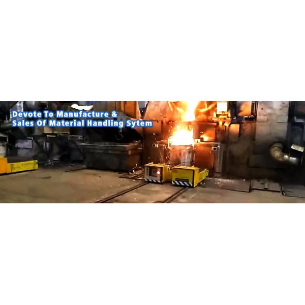 Explosion Proof Load Handling Equipment / Rail Transfer Trolley Ground Clearance 50mm