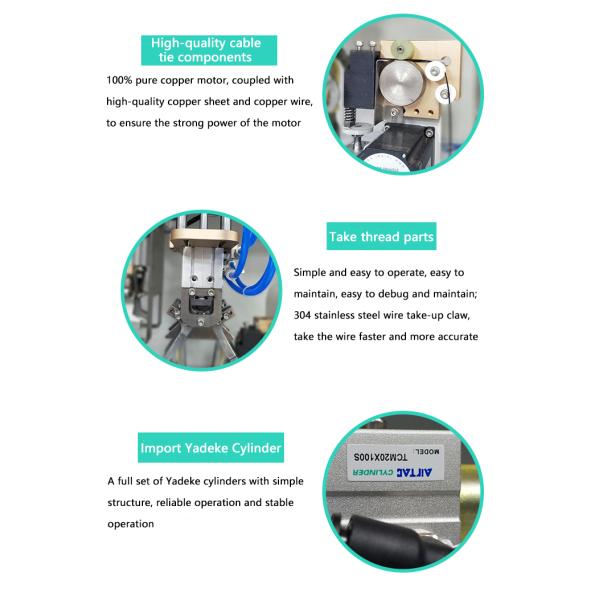 Productivity 1000 1300 Pcs./h High Speed Cable Wire Winding Tying Bundling Machine