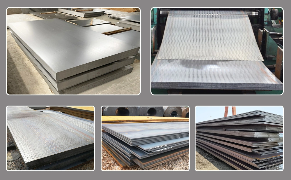 ASTM A36 S235jr Ss400 T37 Q355 Q235B 3mm Hot Rolled Cold Rolled Mild Carbon Standard Checkered Steel Plate