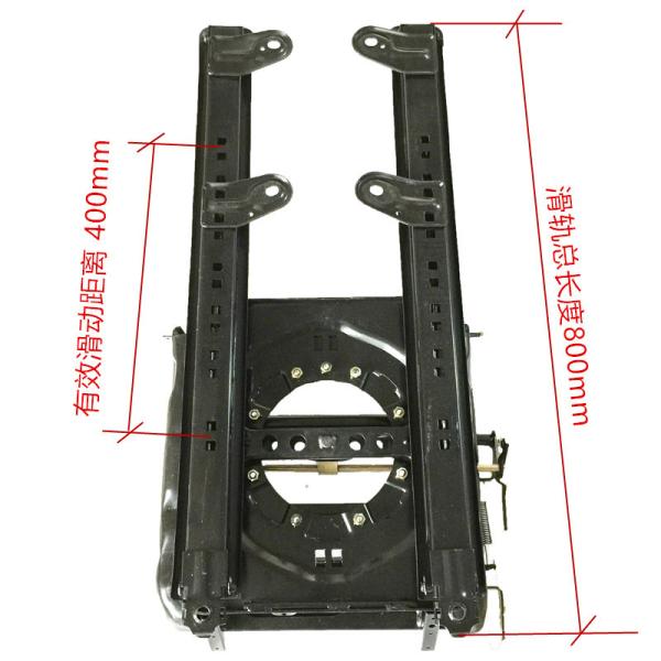 Swivel mechanism with built in rails suitable for captain's seats passenger rotating mechanism with slider