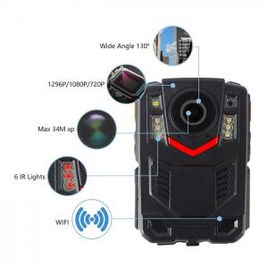 Cheap 1296P Police Worn Cameras With Audio Video Photo Recording 2inch Display wholesale