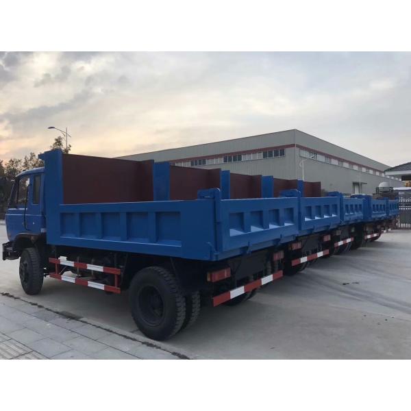 Used Truck Dump Blue Color Light Tipper Truck Dongfeng Brand 4×2 Drive Model Curb Weight 6 Tons RHD