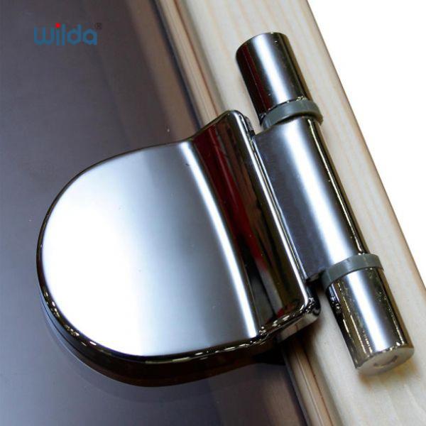 Steel Aluminium Sauna Door Hinges Chrome Yellow Brass Door Hinge
