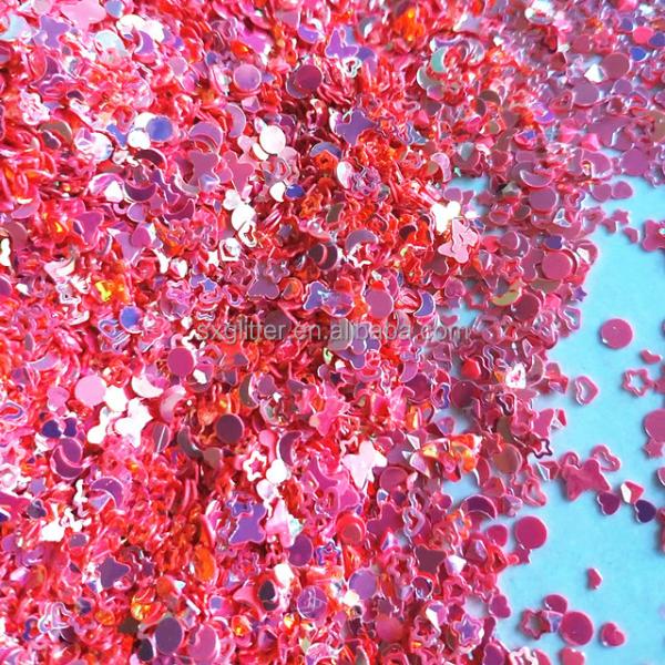 Ecofriendly PET 2mm 3mm Circle Sequins Craft Nail Glitter Ecofriendly and PET Ecofriendly