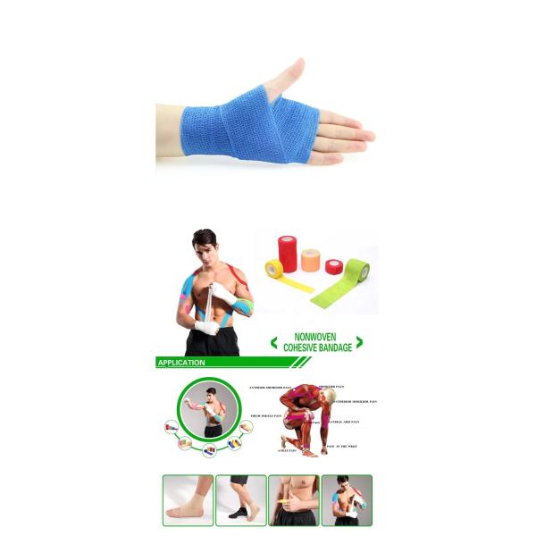 Wrap Finger Non Woven Cohesive Medical Adhesive Plaster