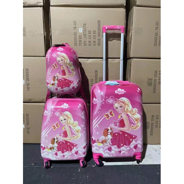 Pink Travel Childrens Rolling Suitcase Waterproof Multipurpose