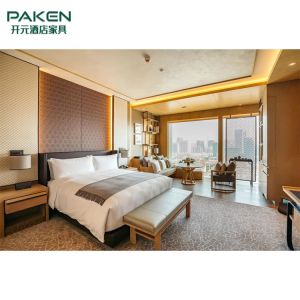 Hotel High Glossy Finish Queen Size Bedroom Suites