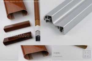 Cheap L Type Wooden Laminated Extruded Pvc Profiles For Ceiling Panel Connection wholesale