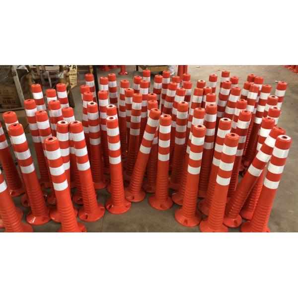75cm Outdoor Road Safety Warning Durable Pu Plastic Traffic Warning Post