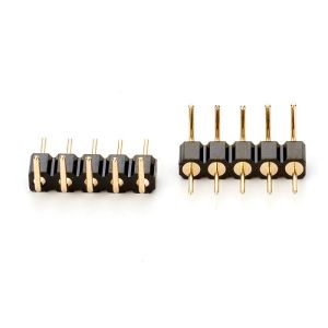 Cheap 2.54MM Pitch Single Row Right Angle Dip Machined Pin Connector wholesale