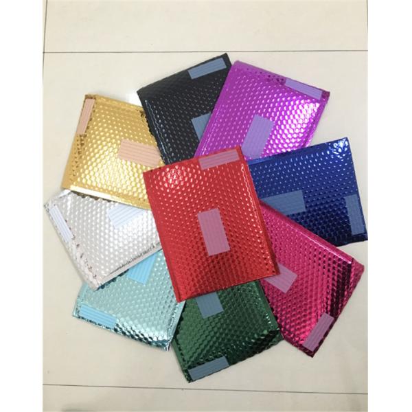 Oil Resistant Shipping Metallic Jiffy Bags , Colored Padded Envelopes 115x210mm #B