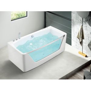Cheap White Whirlpool Acrylic Massage Bathtub M1822 Pure Sanitary Grade wholesale