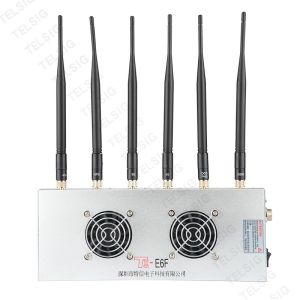 6 Channels Mobile Phone Signal Jammer Dustproof Desktop Isolator