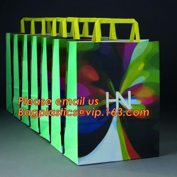 Recyclable Luxury Printed Gift Carrier Custom Shopping Paper Bag with Your Own Logo,China Manufactures Small White Luxur