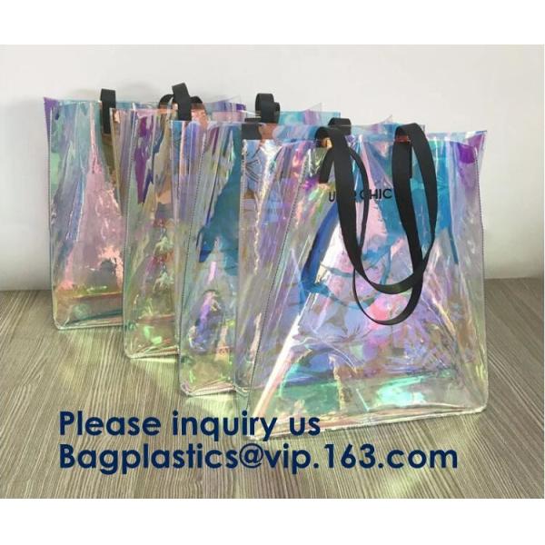Fashion Neoprene Shopping Beach Tote Bag, Custom Waterproof Outdoor Beach Bean Bag, Promotional Clear Beach Bag