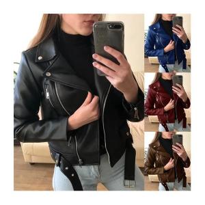 Cheap                  Leather Jacket Winter and Autumn Fall Apparel Clothes for Women Cardigan Blazer Jacket Blazers Ladies Coats              wholesale