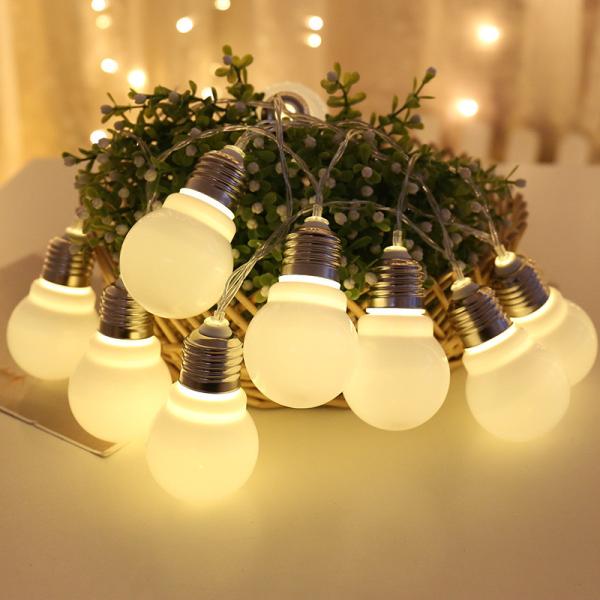 Battery Operated LED Fairy String Lights Outdoor G50 Garden Patio Bulbs