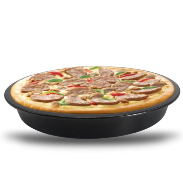 1.6mm Round Aluminum Non Stick Thickened Deep Plate Pizza Pan Pizza Baking Tools With Scale