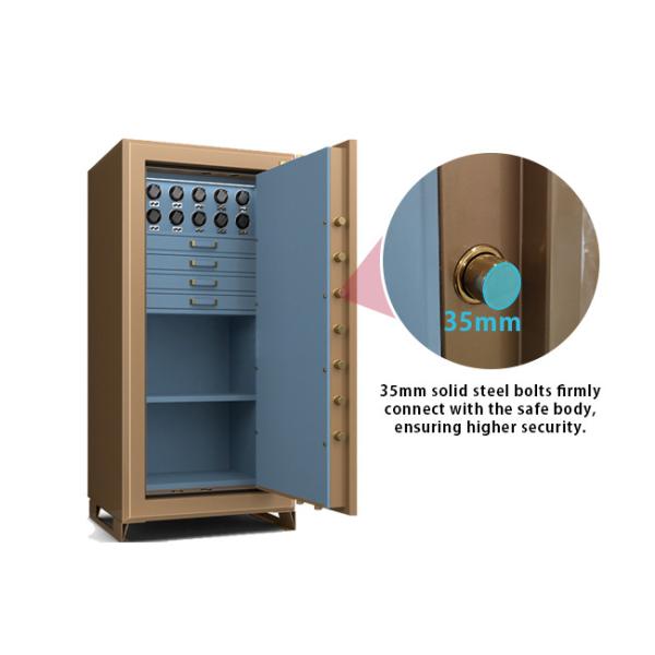 H1800mm Jewely Safe Luxury Leather Watch Winder Fingerprint Lock With Fireproof