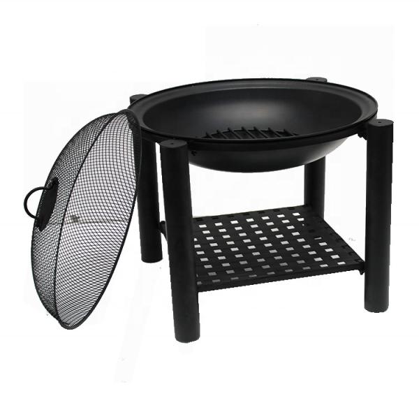 Steel Barbecue Fire Pit Camping KD Structure Brazier Stove Fire Bowl