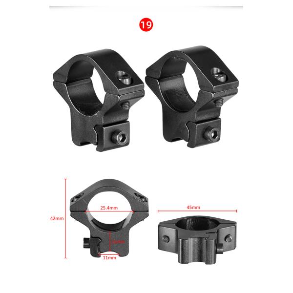 30mm 25.4mm Hunting Scope Rings And Mounts 11mm 20mm Dovetail Rail