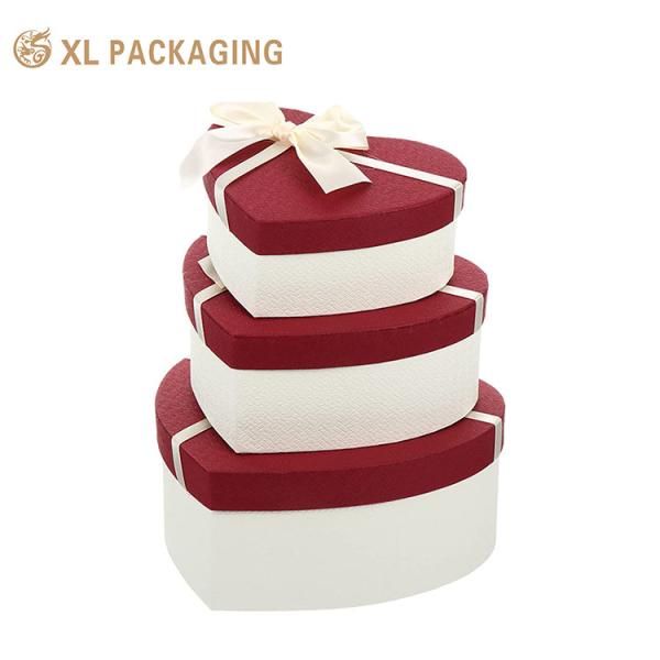 Custom Paper Cardboard Lid Base Heart Shaped Boxes For Lipstick Luxury Valentines Day Gifts