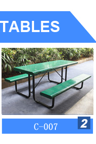 Waterproof Metal Picnic Table With Benches Anti Rust Durable Weather Resistant