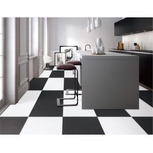 Cheap PRIMERA 600x600mm Full Body Porcelain Tiles Matt Rough Black White wholesale