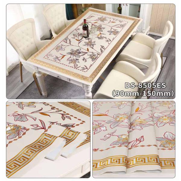 Rectangle Custom PVC Table Cloth Cover Roll for Oil Proof and Waterproof Protection