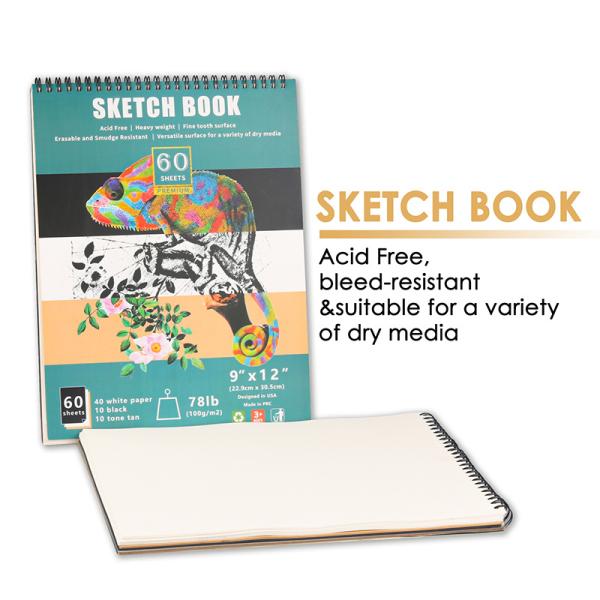 Hard Cover Customized Logo Recycled Fashion Design Sketch Book A3 A5 Artist Sketchbook