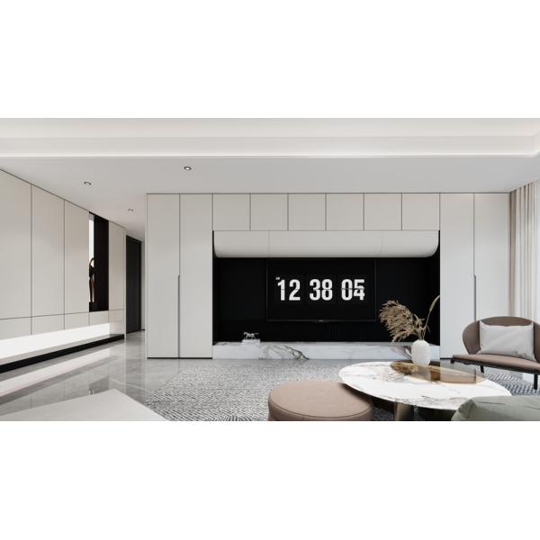 Curva Elegant Fadior Stainless Steel TV Console With White Quartz