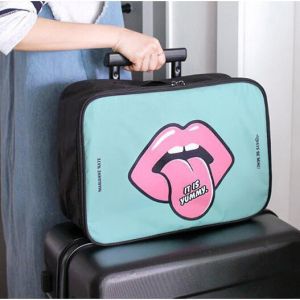 Cheap Lip Print Transparent PVC Travelling Storage Bag Promotional Gift wholesale