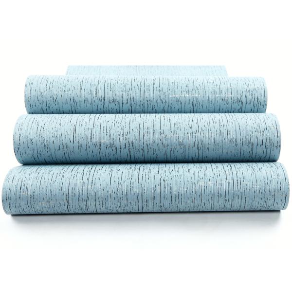 Soundproof Contemporary Wall Covering Durable With Sky Blue Color , Non Woven Materials