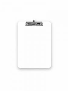 Cheap ODM White Nursing Hospital Office Clipboards 22.5*31.5cm Writing Clip Board wholesale