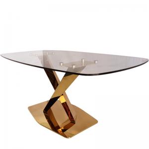 Cheap Stainless Steel Frame Modern Marble Dining Room Table Luxury Dinning Table Set wholesale
