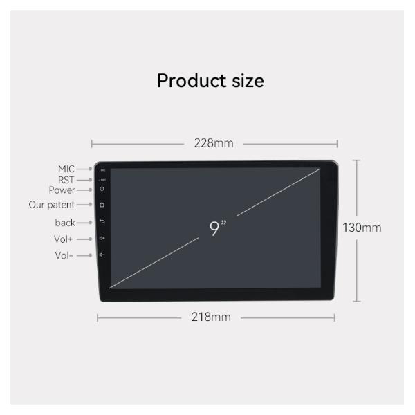9 Inch Touch Screen Car Stereo Vehicle Dvd Player For Hyundai Elantra 2012 2013
