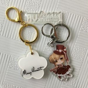Harmless OEM Engraved Acrylic Keychain , Anime Cute Cartoon Keychain