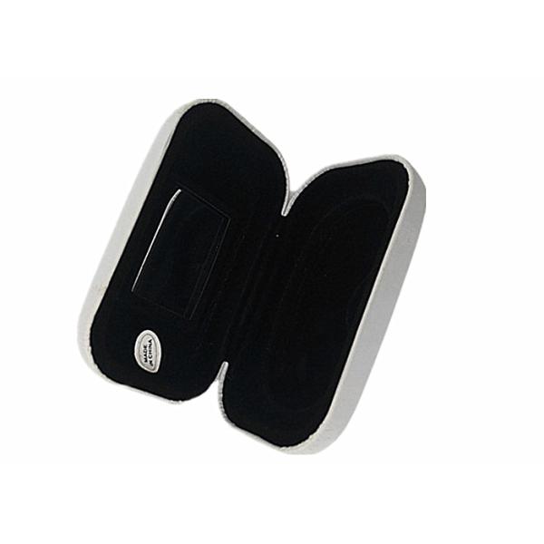 Black PU Contact Holder Case Durable With Cute Animal Pattern Fine Workmanship