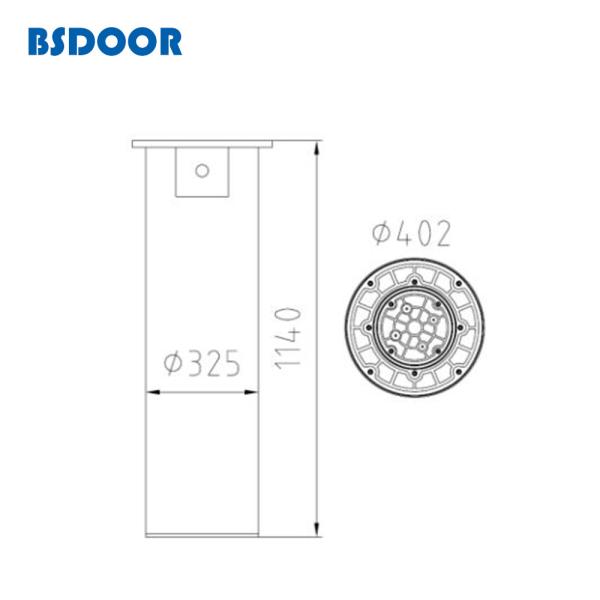 Thick 8mm Electric Rising Bollards