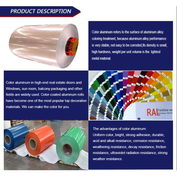 CE Certified and Full Hard PVDF PE 0.3mm 0.7mm 3mm 4mm Color Coated Aluminum Coil for Stable