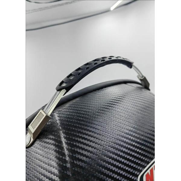 Waterproof Motorcycle Helmet Bag Backpack Rubber Logo With LED Display