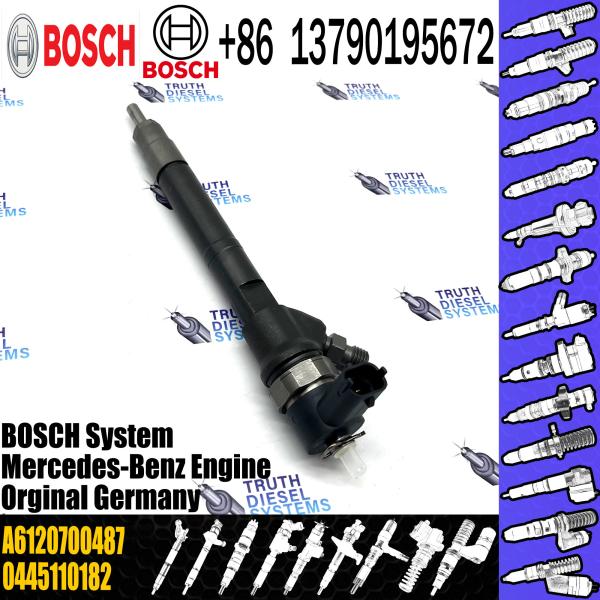 New Bosch Fuel Injector 0445110106 0445110070 0445110097 0445110182 0986435039 A6120700487 for Mercedes Benz