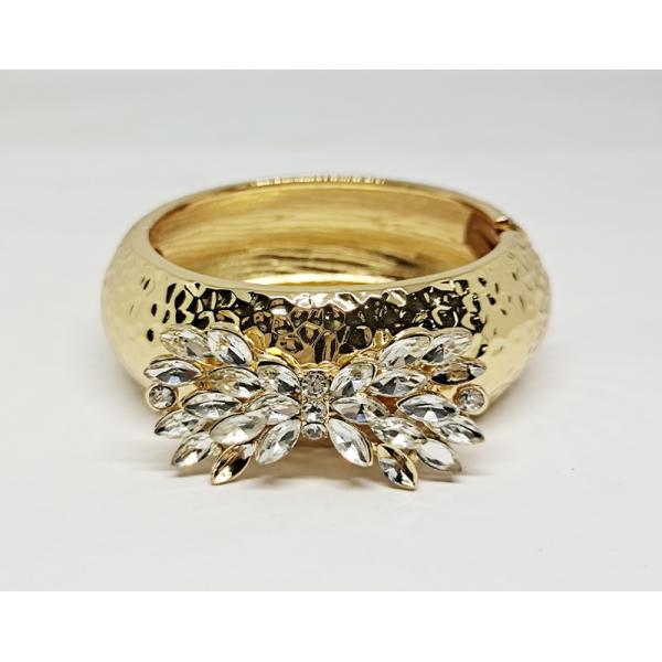 Fashion bowknot Crystal Bracelet Bangle for Women Gold Silver Color Wedding Bracelets & Bangles Jewelry