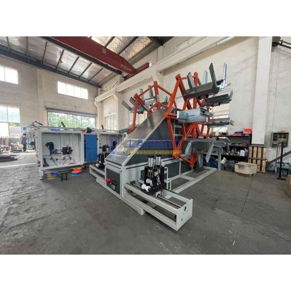 Schnider Electrical Components Automatic Plastic Tuber Rewinder Machine For PE HDPE Corrugated Pipe Coiling Range 1600-3200mm