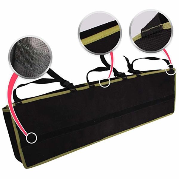 Durable Car Trunk Grocery Organizer , Backseat Trunk Organizer With Lid For SUV Jeep